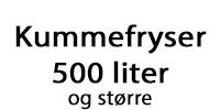 Kummefryser 500 liter